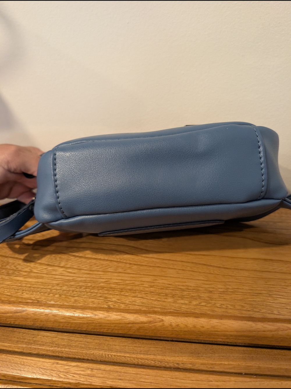 Lula Blue Faux Leather Belt Bag Crossbody Fanny Pack - Picture 4 of 8